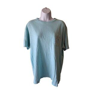 Vineyard Vines Graphic TShirt M Blue Short Sleeve Whale Logo Outdoors Distressed